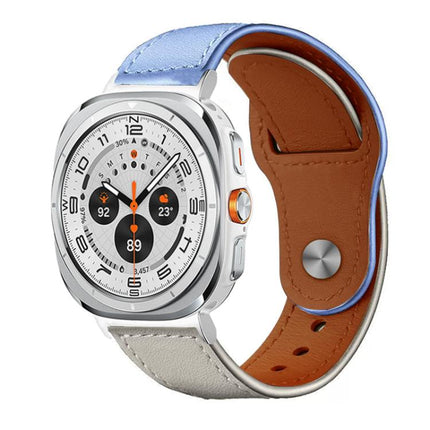 xDfind Rivet Buckle Genuine Leather Watch Band, For Galaxy Watch Ultra2 2026 / 2025 / 1 2024