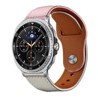 For Galaxy Watch9 / 8 / 8 Classic / Pink White