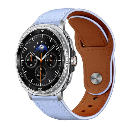 xDfind Rivet Buckle Genuine Leather Watch Band, For Galaxy Watch9 / 8 / 8 Classic