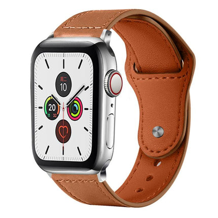 xDfind Rivet Buckle Genuine Leather Watch Band, For Apple Watch 38 / 40 / 41 / S10 42mm