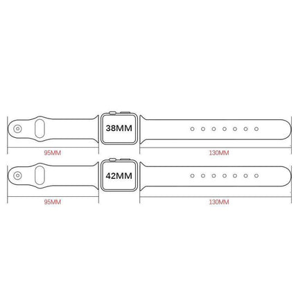 xDfind Rivet Buckle Genuine Leather Watch Band, For Apple Watch 42 / 44 / 45 / 46 / 49mm