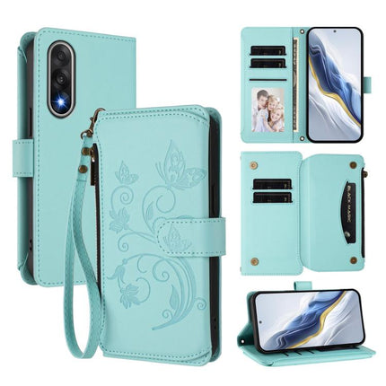 Butterfly Love Flower Multi-card Zipper Wallet Leather Phone Case, For OnePlus Turbo 6X Pro 5G, For OnePlus Turbo 6 / 6V 5G, For OnePlus Nord 5 5G / Ace 5 Ultra