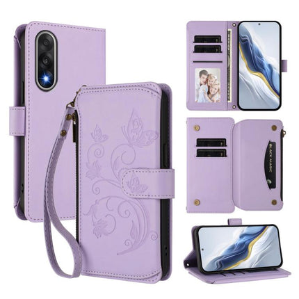 Butterfly Love Flower Multi-card Zipper Wallet Leather Phone Case, For OnePlus Turbo 6X Pro 5G, For OnePlus Turbo 6 / 6V 5G, For OnePlus Nord 5 5G / Ace 5 Ultra