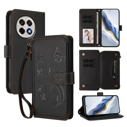 Butterfly Love Flower Multi-card Zipper Wallet Leather Phone Case, For OnePlus Nord CE5 / Ace 5 Racing, For OnePlus 13T, For OnePlus 13R 5G / Ace 5 / 5 Pro