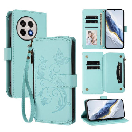 Butterfly Love Flower Multi-card Zipper Wallet Leather Phone Case, For OnePlus Nord CE5 / Ace 5 Racing, For OnePlus 13T, For OnePlus 13R 5G / Ace 5 / 5 Pro