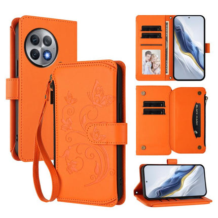 Butterfly Love Flower Multi-card Zipper Wallet Leather Phone Case, For OnePlus 12R 5G / Ace 3 5G, For OnePlus 12 5G, For OnePlus Ace 2 Pro 5G