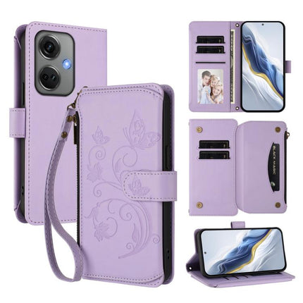 Butterfly Love Flower Multi-card Zipper Wallet Leather Phone Case, For OnePlus Nord CE3 5G India, For OnePlus Nord CE 3 Lite 5G / N30 5G, For OnePlus Nord 3 / Ace 2V