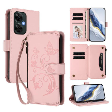 Butterfly Love Flower Multi-card Zipper Wallet Leather Phone Case, For OnePlus Nord CE3 5G India, For OnePlus Nord CE 3 Lite 5G / N30 5G, For OnePlus Nord 3 / Ace 2V