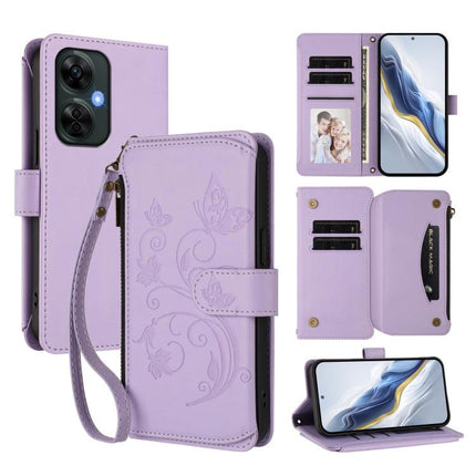 Butterfly Love Flower Multi-card Zipper Wallet Leather Phone Case, For OnePlus Nord CE3 5G India, For OnePlus Nord CE 3 Lite 5G / N30 5G, For OnePlus Nord 3 / Ace 2V