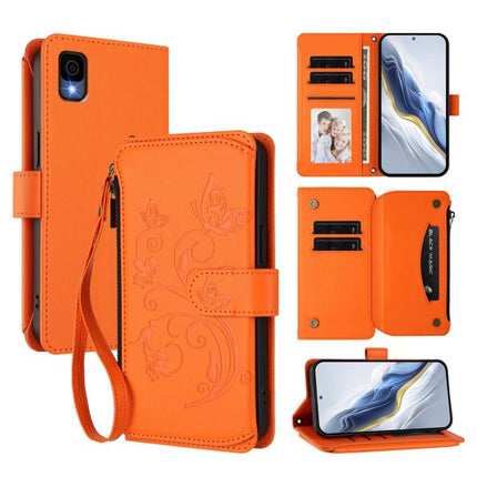 Butterfly Love Flower Multi-card Zipper Wallet Leather Phone Case, For TCL 60 SE NxtPaper, For TCL 30Z / T602DL / 30 LE / T602DL, For TCL 40 XL / 40 T / T608DL