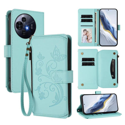 Butterfly Love Flower Multi-card Zipper Wallet Leather Phone Case, For TCL 50 LE 5G / T510SPP / K23 / K24, For TCL 50 NxtPaper / 50 Pro NxtPaper 5G, For TCL 405 / 406 / 406S / 408 / T506D