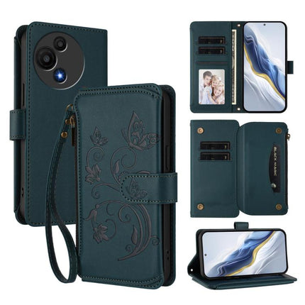 Butterfly Love Flower Multi-card Zipper Wallet Leather Phone Case, For TCL 60 SE NxtPaper, For TCL 30Z / T602DL / 30 LE / T602DL, For TCL 40 XL / 40 T / T608DL