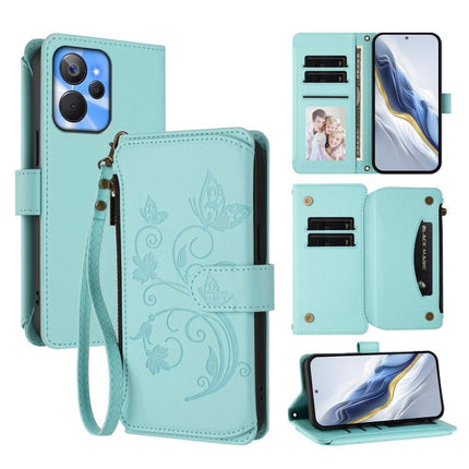 Butterfly Love Flower Multi-card Zipper Wallet Leather Phone Case, For Realme C33 2023 / 2022, For Realme 10T 5G / 10S 5G, For Realme GT3 5G /  GT Neo 5 240W
