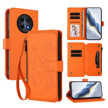 Butterfly Love Flower Multi-card Zipper Wallet Leather Phone Case, For Realme 13 / 12 / 12x / C65 5G Global, For Realme 13 / 12 4G / P1 5G Global, For Realme C63 / C61 / Note 60 4G Global