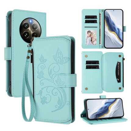 Butterfly Love Flower Multi-card Zipper Wallet Leather Phone Case, For Realme 13 / 12 / 12x / C65 5G Global, For Realme 13 / 12 4G / P1 5G Global, For Realme C63 / C61 / Note 60 4G Global