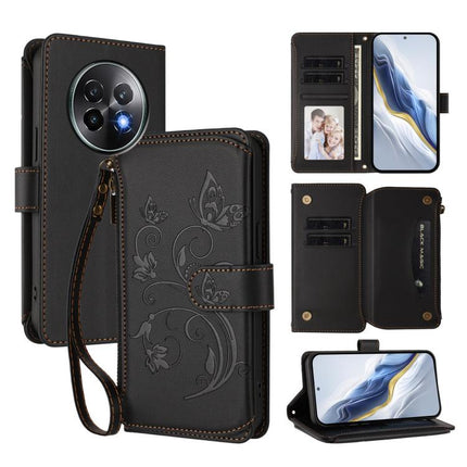 Butterfly Love Flower Multi-card Zipper Wallet Leather Phone Case, For Realme 13+ 5G Global, For Realme 13 Pro / 13 Pro+ 5G Global, For Realme GT 6 5G / GT 6T 5G Global