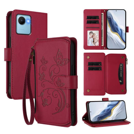 Butterfly Love Flower Multi-card Zipper Wallet Leather Phone Case, For Realme C30 4G / C30s / Narzo 50i, For Realme GT Neo 3T, For Realme 9 Pro+ 5G / Narzo 50 Pro 5G