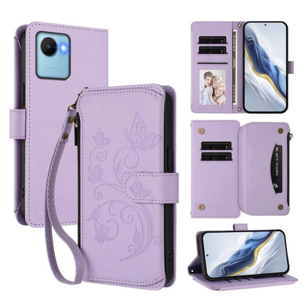 Butterfly Love Flower Multi-card Zipper Wallet Leather Phone Case, For Realme C30 4G / C30s / Narzo 50i, For Realme GT Neo 3T, For Realme 9 Pro+ 5G / Narzo 50 Pro 5G