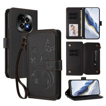 Butterfly Love Flower Multi-card Zipper Wallet Leather Phone Case, For Realme 14 Pro 5G India, For Realme GT 7 Pro 5G / GT7 Pro Racing, For Realme C63 5G Global