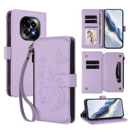 Butterfly Love Flower Multi-card Zipper Wallet Leather Phone Case, For Realme 14 Pro 5G India, For Realme GT 7 Pro 5G / GT7 Pro Racing, For Realme C63 5G Global