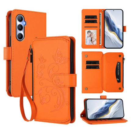 Butterfly Love Flower Multi-card Zipper Wallet Leather Phone Case, For Realme Narzo 60 Pro, For Realme C65 4G Global, For Realme C55 4G Global / Narzo N55