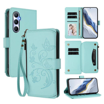 Butterfly Love Flower Multi-card Zipper Wallet Leather Phone Case, For Realme Narzo 60 Pro, For Realme C65 4G Global, For Realme C55 4G Global / Narzo N55