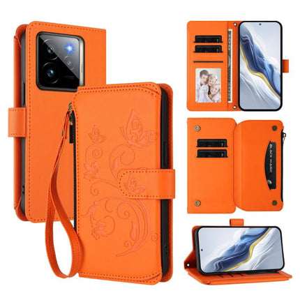 Butterfly Love Flower Multi-card Zipper Wallet Leather Phone Case, For Realme 14 Pro 5G India, For Realme GT 7 Pro 5G / GT7 Pro Racing, For Realme C63 5G Global