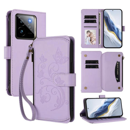 Butterfly Love Flower Multi-card Zipper Wallet Leather Phone Case, For Realme 14 Pro 5G India, For Realme GT 7 Pro 5G / GT7 Pro Racing, For Realme C63 5G Global