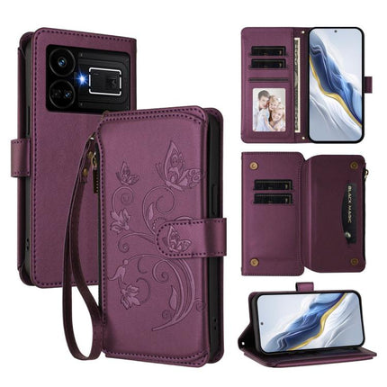 Butterfly Love Flower Multi-card Zipper Wallet Leather Phone Case, For Realme 11 5G Global / C67 5G India, For Realme 11 4G Global, For Realme GT5 240W / GT5 5G