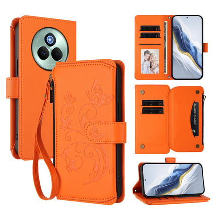 Butterfly Love Flower Multi-card Zipper Wallet Leather Phone Case, For Realme 14 / P3 / 14T 5G Global, For Realme P3 Ultra 5G Global, For Realme P3 Pro 5G Global