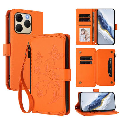 Butterfly Love Flower Multi-card Zipper Wallet Leather Phone Case, For Realme P4 5G, For Realme 15T 5G Global, For Realme C71 4G India