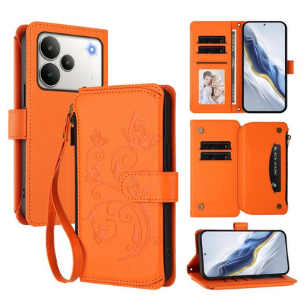 Butterfly Love Flower Multi-card Zipper Wallet Leather Phone Case, For Realme P4 5G, For Realme 15T 5G Global, For Realme C71 4G India