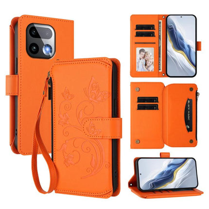 Butterfly Love Flower Multi-card Zipper Wallet Leather Phone Case, For Realme 16 Pro+ 5G Global, For Realme 16 Pro 5G Global, For Realme Note 70 4G / 70T 4G