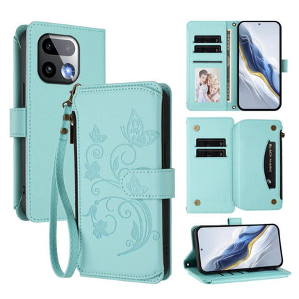 Butterfly Love Flower Multi-card Zipper Wallet Leather Phone Case, For Realme 16 Pro+ 5G Global, For Realme 16 Pro 5G Global, For Realme Note 70 4G / 70T 4G