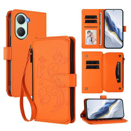 Butterfly Love Flower Multi-card Zipper Wallet Leather Phone Case, For vivo V40 5G / V40 Pro 5G, For vivo Y03 / Y18 Global / Y28s 5G, For vivo iQOO Z9s Pro 5G India / T3 Pro