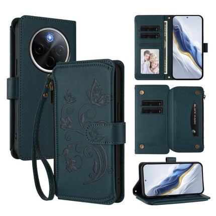 Butterfly Love Flower Multi-card Zipper Wallet Leather Phone Case, For vivo Y300 Pro+ 5G / iQOO Z10 5G, For vivo Y29 4G Global / T4x 5G, For vivo V50 5G Global / V50e 5G