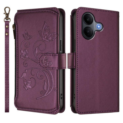 Butterfly Love Flower Multi-card Zipper Wallet Leather Phone Case, For vivo V60 Lite 5G Global, For vivo Y400 5G Global, For vivo Y400 4G
