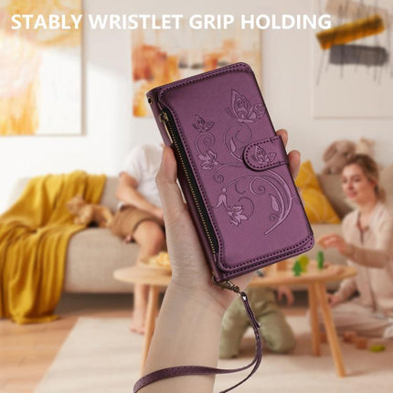 Butterfly Love Flower Multi-card Zipper Wallet Leather Phone Case, For vivo V60 Lite 5G Global, For vivo Y400 5G Global, For vivo Y400 4G