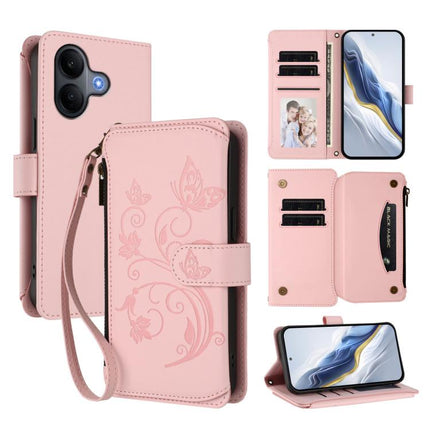 Butterfly Love Flower Multi-card Zipper Wallet Leather Phone Case, For vivo V60 Lite 5G Global, For vivo Y400 5G Global, For vivo Y400 4G