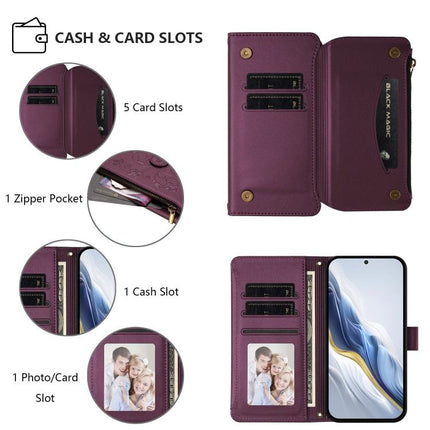 Butterfly Love Flower Multi-card Zipper Wallet Leather Phone Case, For vivo X300 Pro, For vivo X300, For vivo Y31 5G Global