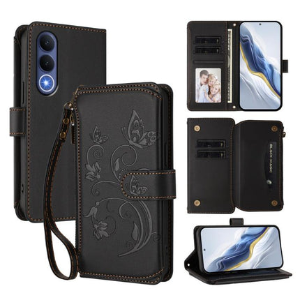 Butterfly Love Flower Multi-card Zipper Wallet Leather Phone Case, For vivo S50 Pro mini / X300 FE 5G Russia, For vivo Y21 5G 2026 / Y05 4G / Y11d, For vivo V70 FE 5G
