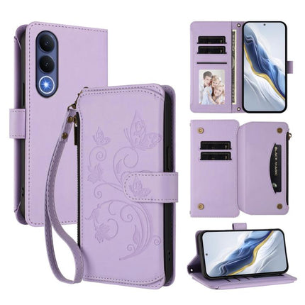 Butterfly Love Flower Multi-card Zipper Wallet Leather Phone Case, For vivo S50 Pro mini / X300 FE 5G Russia, For vivo Y21 5G 2026 / Y05 4G / Y11d, For vivo V70 FE 5G