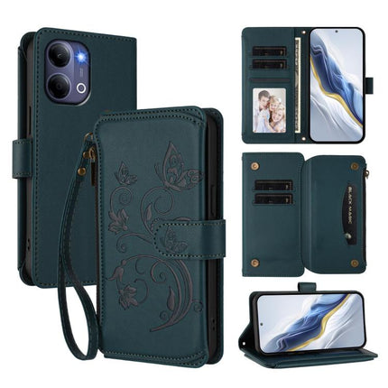 Butterfly Love Flower Multi-card Zipper Wallet Leather Phone Case, For vivo S50 Pro mini / X300 FE 5G Russia, For vivo Y21 5G 2026 / Y05 4G / Y11d, For vivo V70 FE 5G