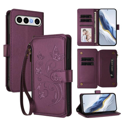 Butterfly Love Flower Multi-card Zipper Wallet Leather Phone Case, For vivo S50 Pro mini / X300 FE 5G Russia, For vivo Y21 5G 2026 / Y05 4G / Y11d, For vivo V70 FE 5G