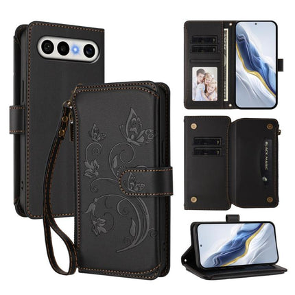 Butterfly Love Flower Multi-card Zipper Wallet Leather Phone Case, For vivo S50 Pro mini / X300 FE 5G Russia, For vivo Y21 5G 2026 / Y05 4G / Y11d, For vivo V70 FE 5G