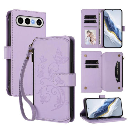 Butterfly Love Flower Multi-card Zipper Wallet Leather Phone Case, For vivo S50 Pro mini / X300 FE 5G Russia, For vivo Y21 5G 2026 / Y05 4G / Y11d, For vivo V70 FE 5G