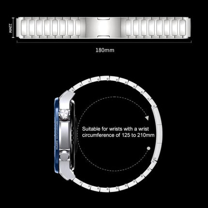 xDfind I-Shaped Buckle Stainless Steel Watch Band, 22mm