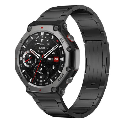 xDfind I-Shaped Buckle Stainless Steel Watch Band, For Amazfit T-Rex 3