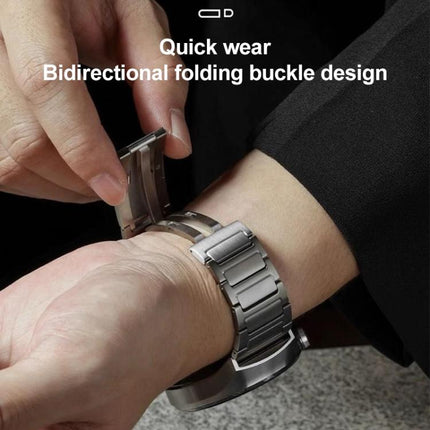 xDfind I-Shaped Buckle Stainless Steel Watch Band, For Apple Watch 42 / 44 / 45 / 46 / 49mm