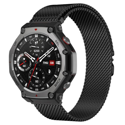 xDfind Milanese Parachute Buckle Stainless Steel Watch Band, For Amazfit T-Rex 3